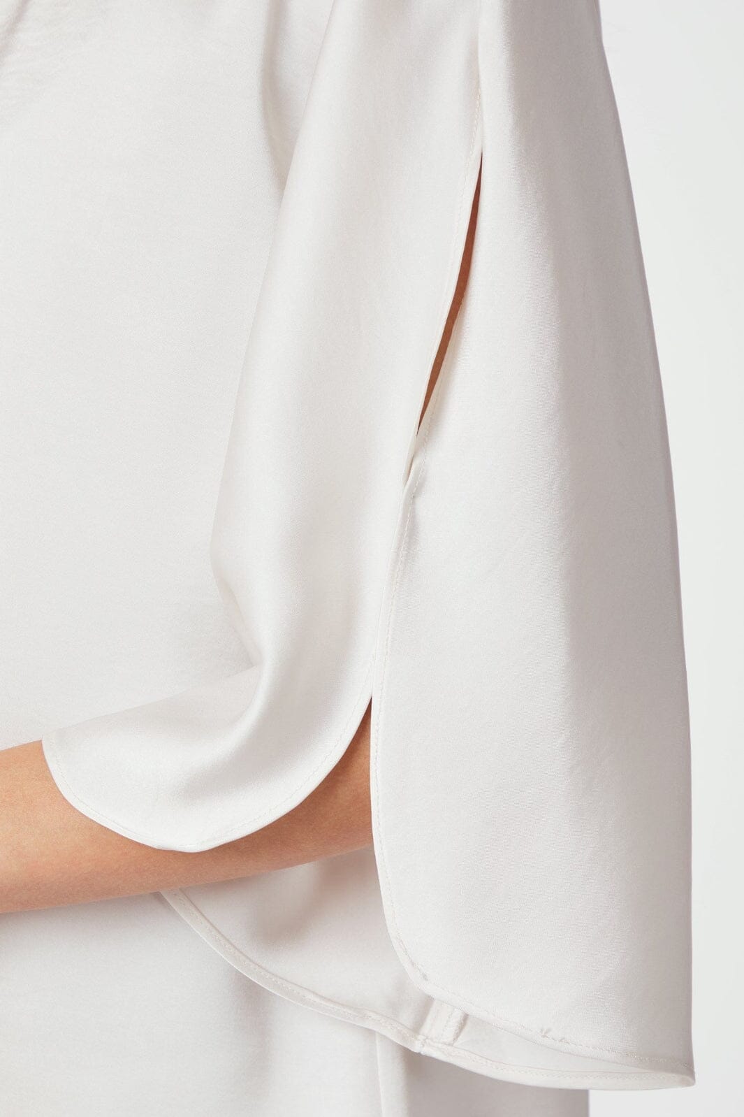 Neo Noir - Liora Heavy Sateen Blouse 165567 - 621 - Pearl