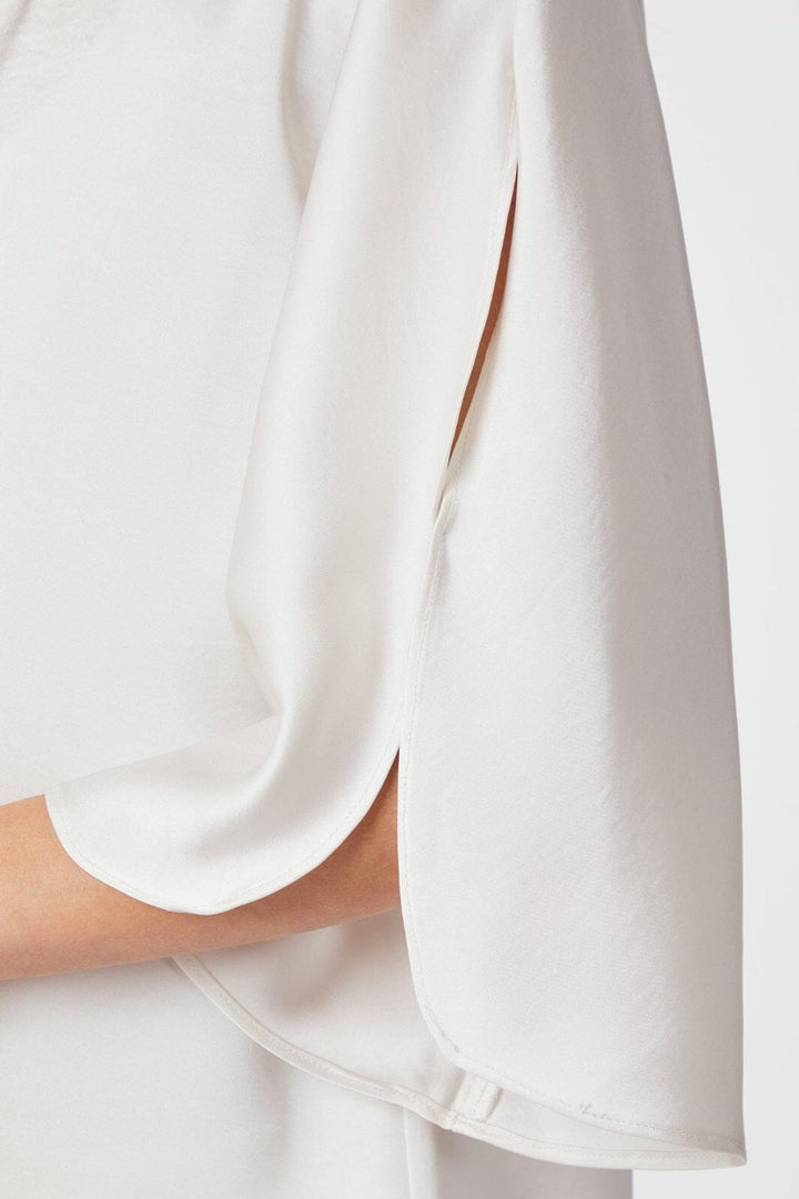 Neo Noir - Liora Heavy Sateen Blouse 165567 - 621 - Pearl