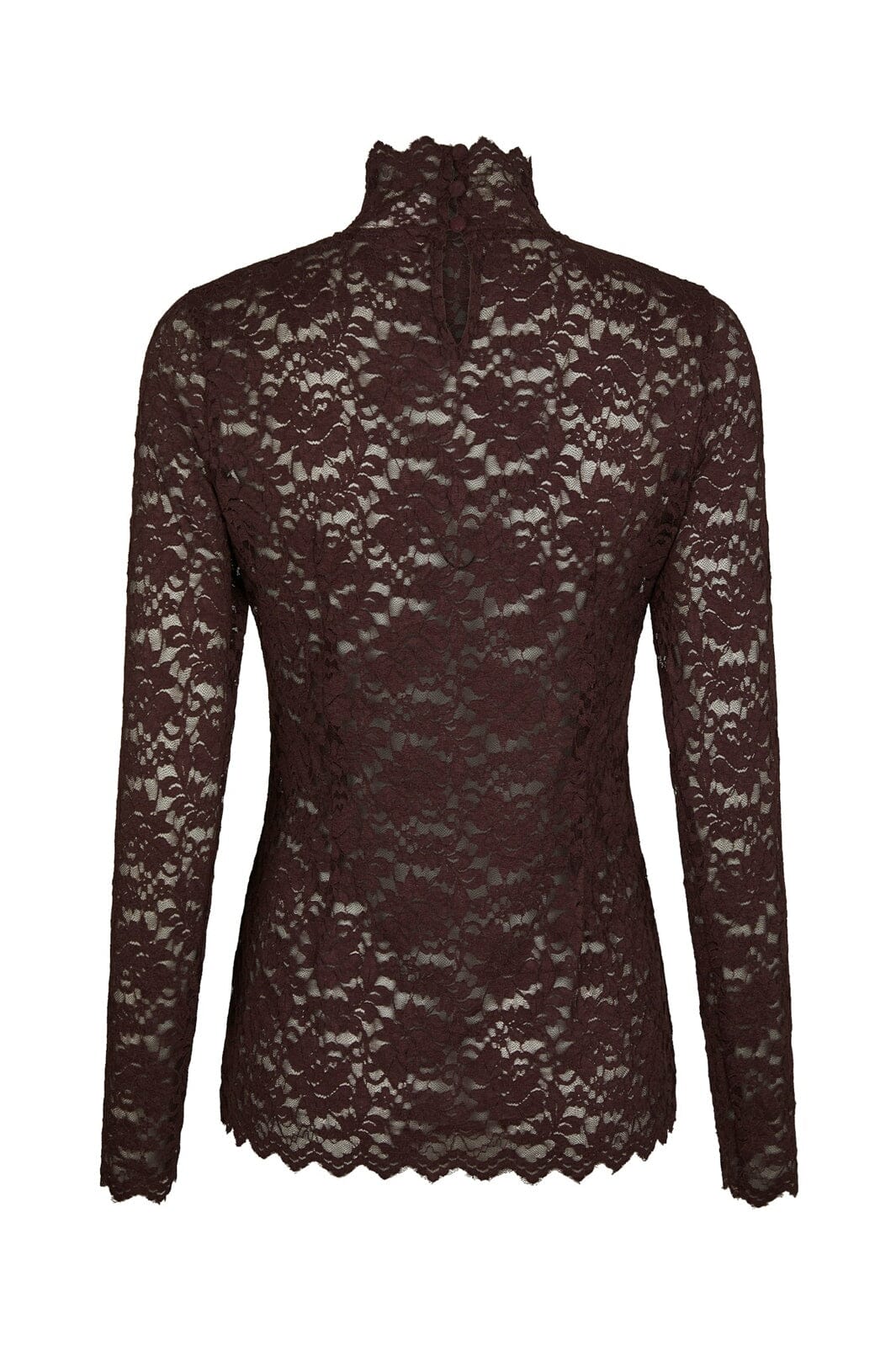 Neo Noir - Liza Laceflower Blouse 161473 - 174 - Burgundy