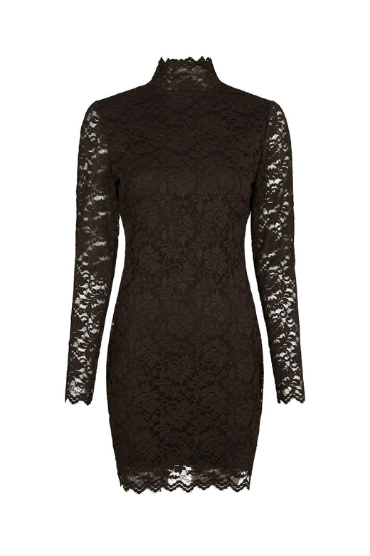 Neo Noir - Lizette Laceflower Dress 166638 - 584 - Chocolate Brown