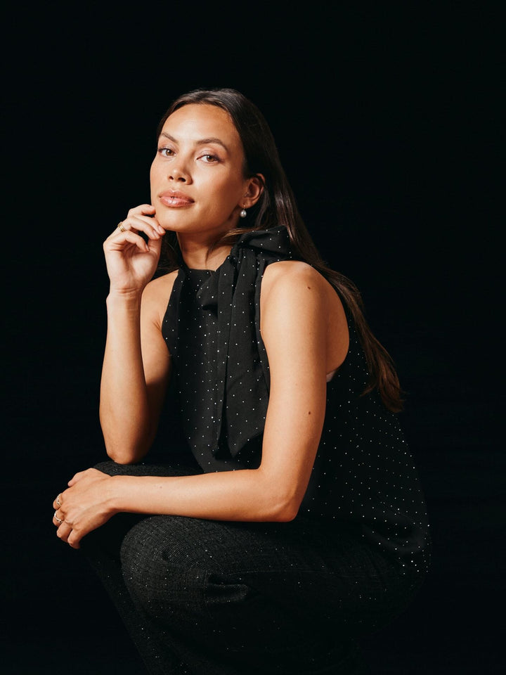 Neo Noir - Lorelei Bedazzled Top 166983 - 100 - Black Toppe 