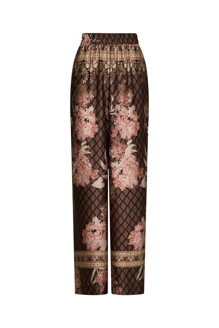 Neo Noir - Lunet Botanical Border Pants 167030 - 100 - Black