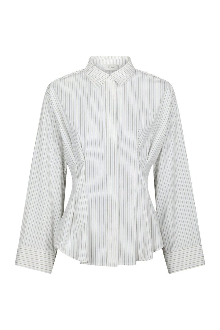 Neo Noir - Lytra Double Stripe Shirt 170120 - 667 - White Stripe