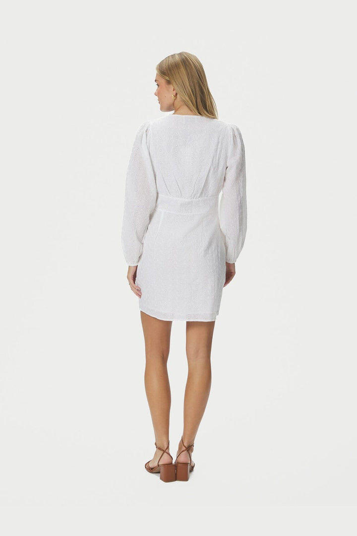 Neo Noir - Mabel Embroidery Dress 168428 - 120 - White