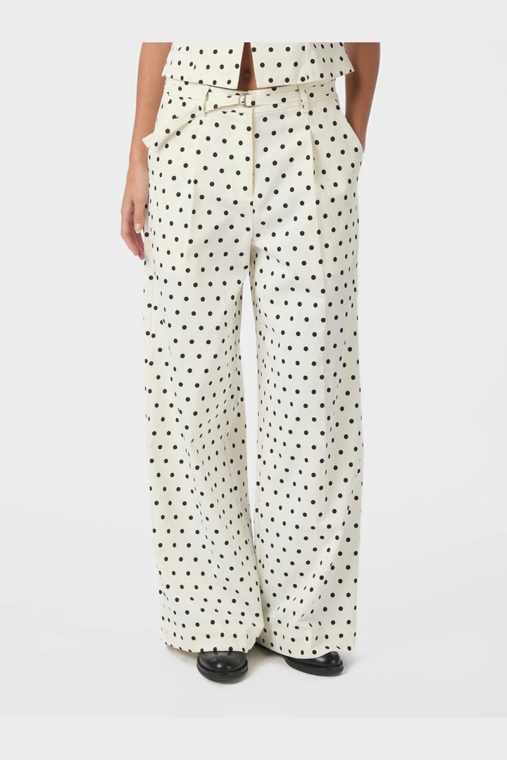 Neo Noir - Malba Dot Pants 167395 - 120 - White