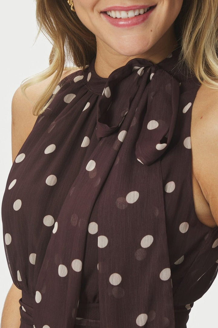 Neo Noir - Marli Big Dot Dress 167758 - 210 - Brown