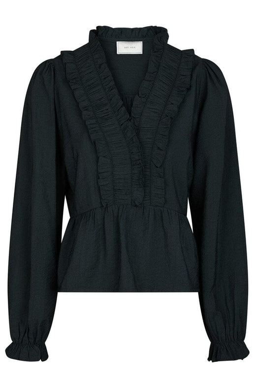 Neo Noir - Melfy Structure Blouse 166695 - 141 - Navy