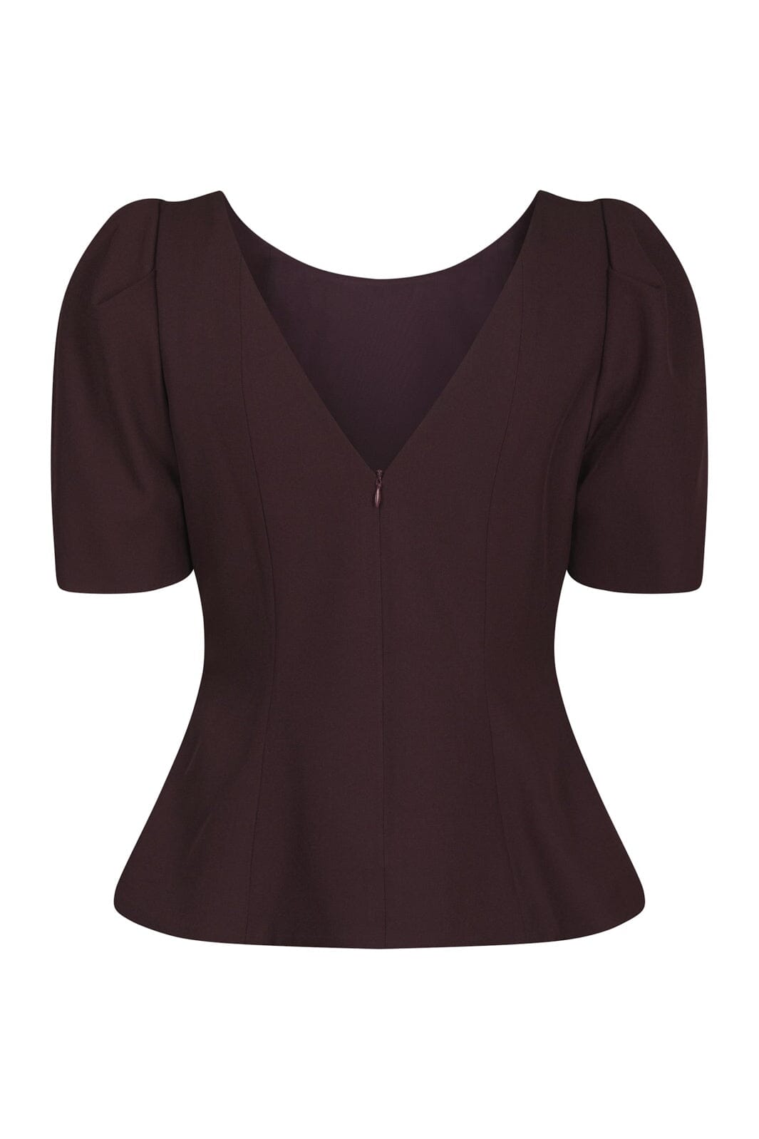 Neo Noir - Mellisana Structure Blouse 169872 - 345 - Chocolate Plum