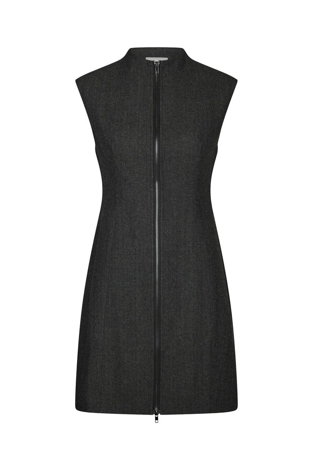 Neo Noir - Melville Herringbone Dress 166190 - 132 - Antracit