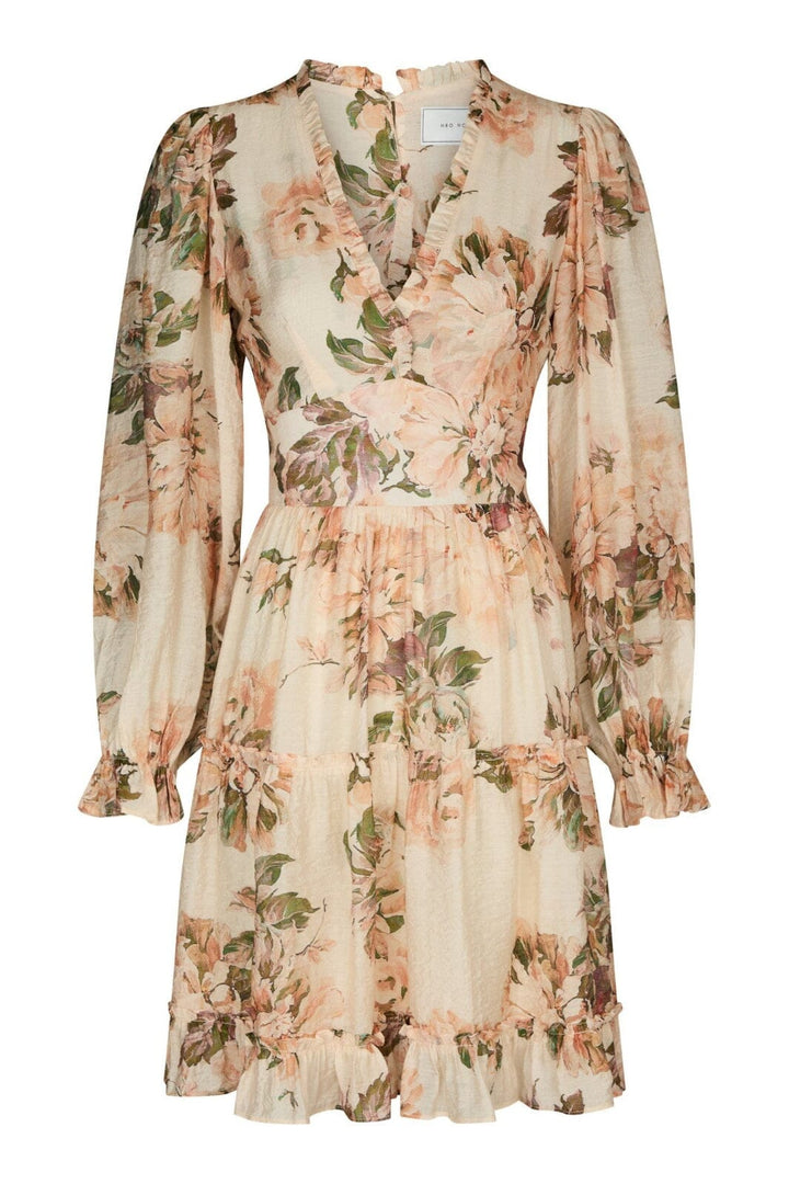 Neo Noir - Miller Mega Floral Dress 166000 - 946 - Peach Blossom