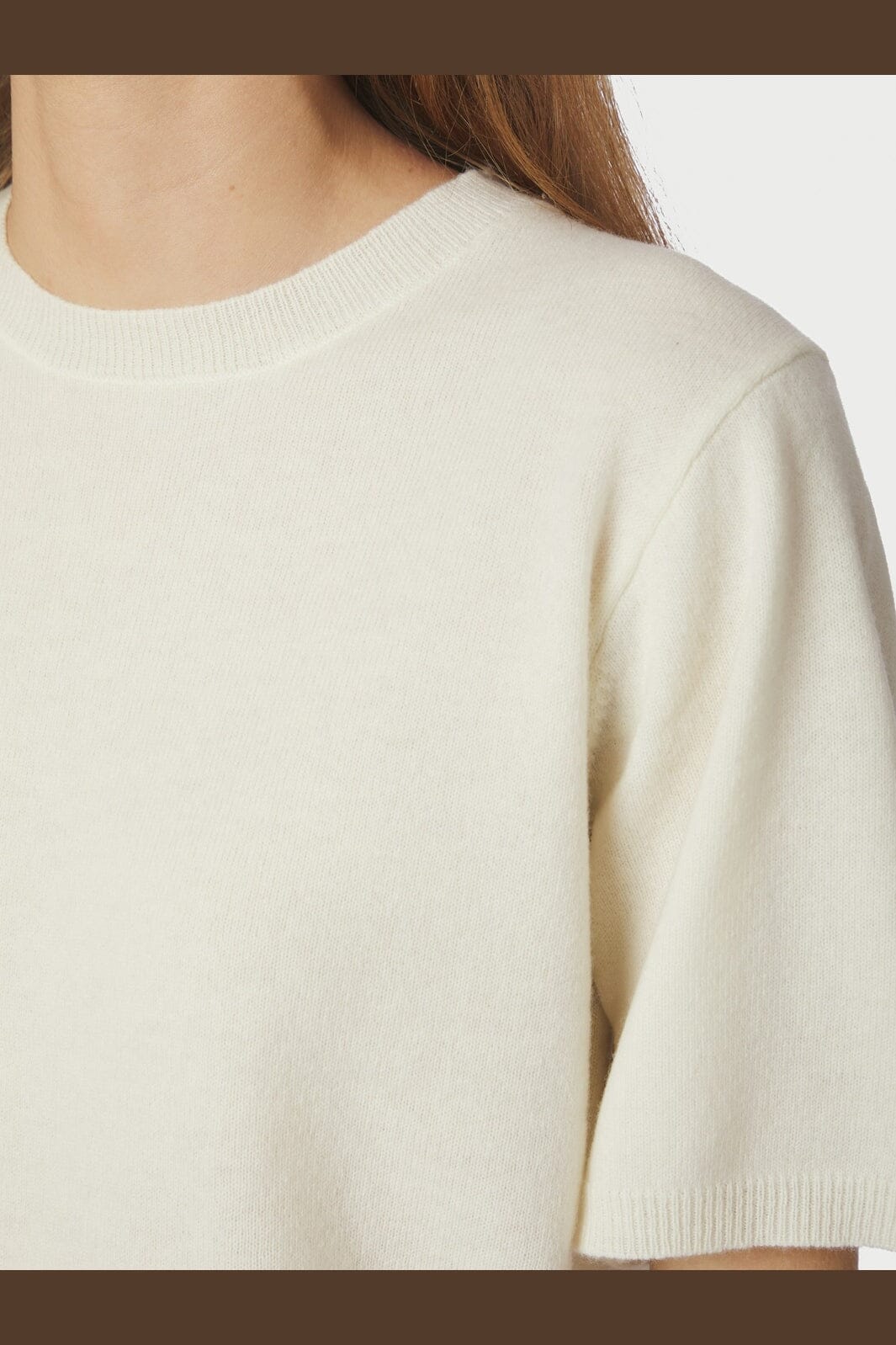 Neo Noir - Missy Knit Tee 161927 - 122 - Creme