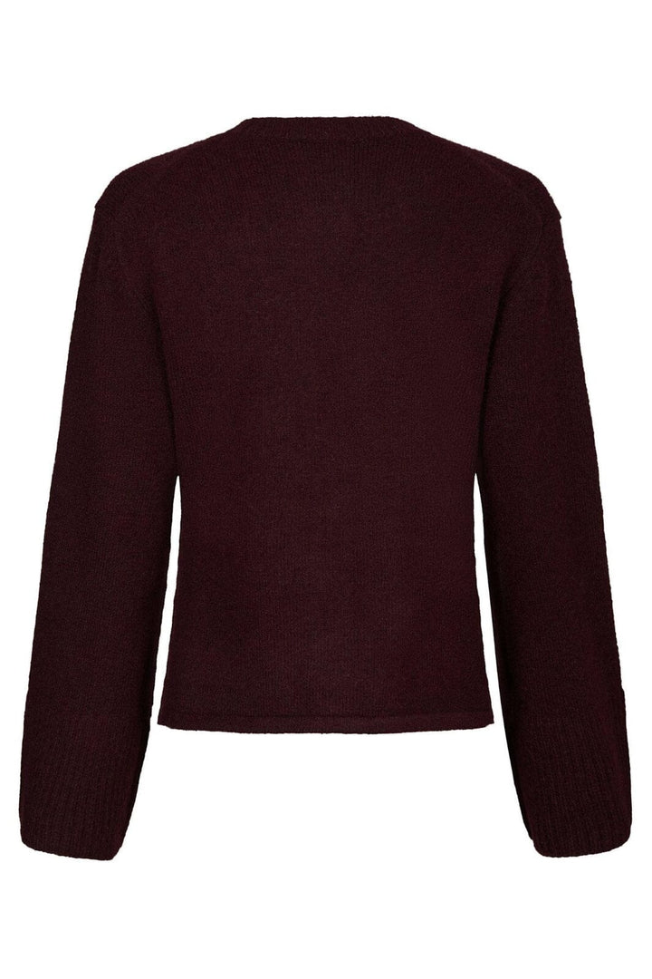 Neo Noir - Mixie Knit Cardigan 164837 - 682 - Wine