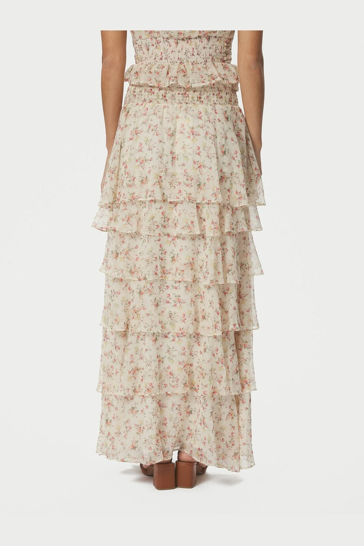 Neo Noir - Morris Meadow Printed Skirt 166447 - 122 - Creme