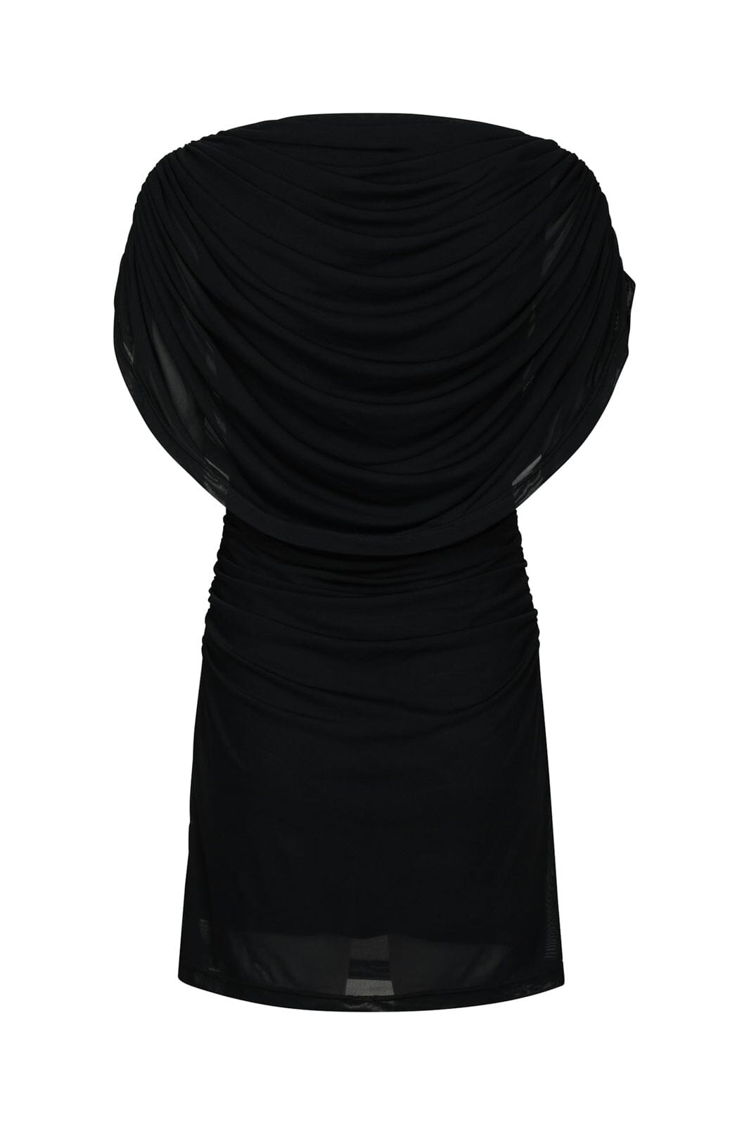 Neo Noir - Mottuna Drapy Mesh Dress 167475 - 100 - Black