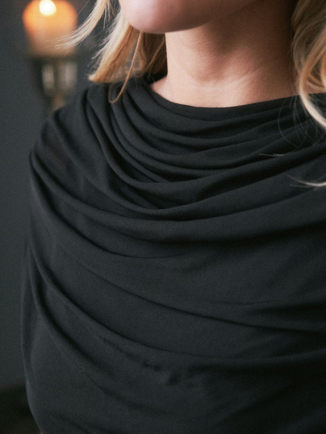 Neo Noir - Mottuna Drapy Mesh Dress 167475 - 100 - Black Kjoler 