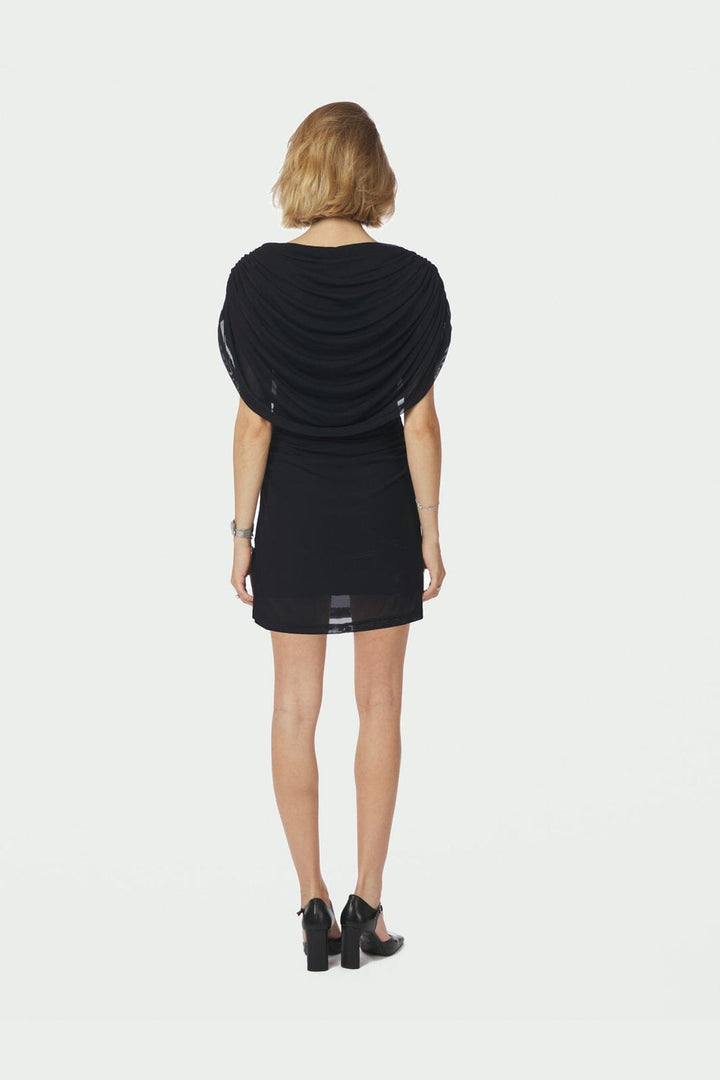 Neo Noir - Mottuna Drapy Mesh Dress 167475 - 100 - Black