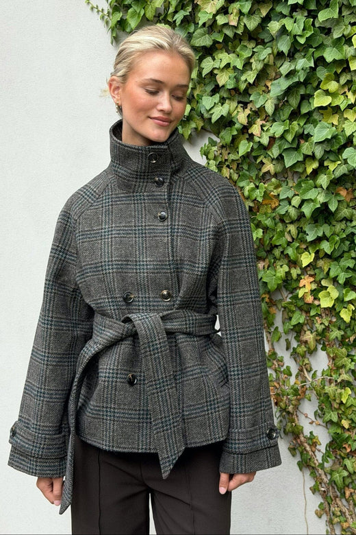 Neo Noir - Munet Check Jacket 170008 - 104 - Dark Grey Jakker 