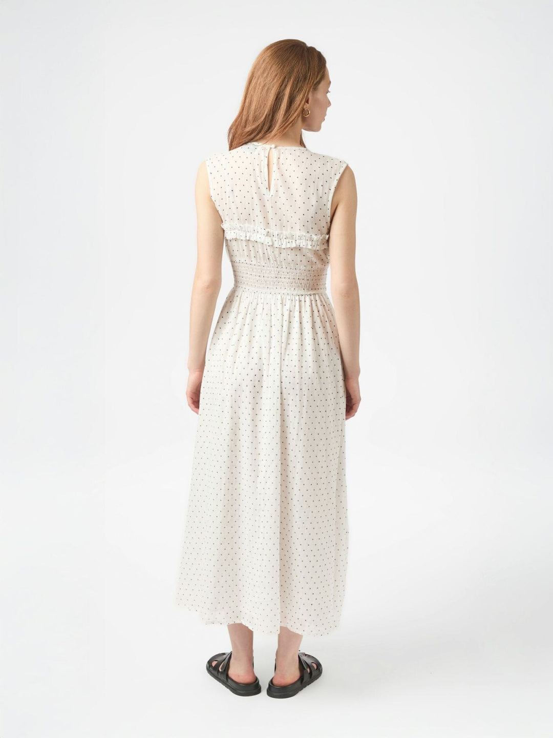 Neo Noir - Myrna Dot Dress 166384 - 120 - White Kjoler 