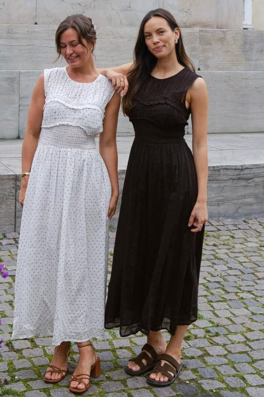 Neo Noir - Myrna S Voile Dress 166127 - 676 - Dark Brown Kjoler 