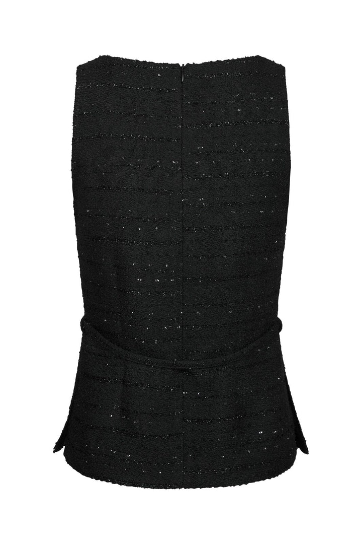 Neo Noir - Nassa Boucle Glitz Top 170369 - 100 - Black