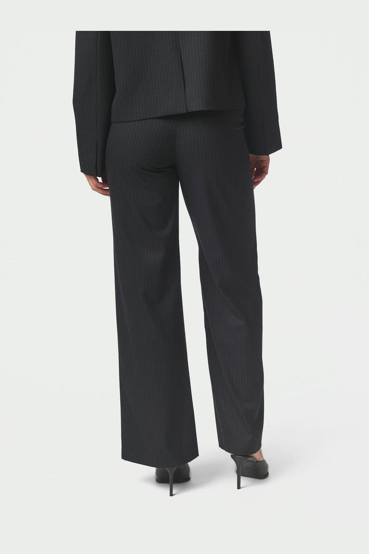 Neo Noir - Nathalie Slim Pinstripe Pants 170346 - 702 - Dark Navy