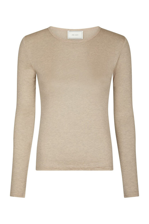 Neo Noir - Nella Fine Rib Blouse 167271 - 976 - Beige Melange