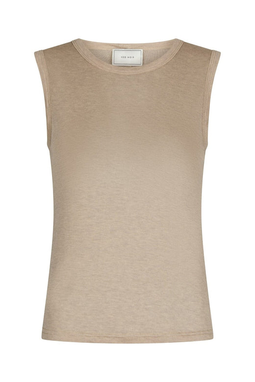 Neo Noir - Nimbi Fine Rib Top 167270 - 976 - Beige Melange