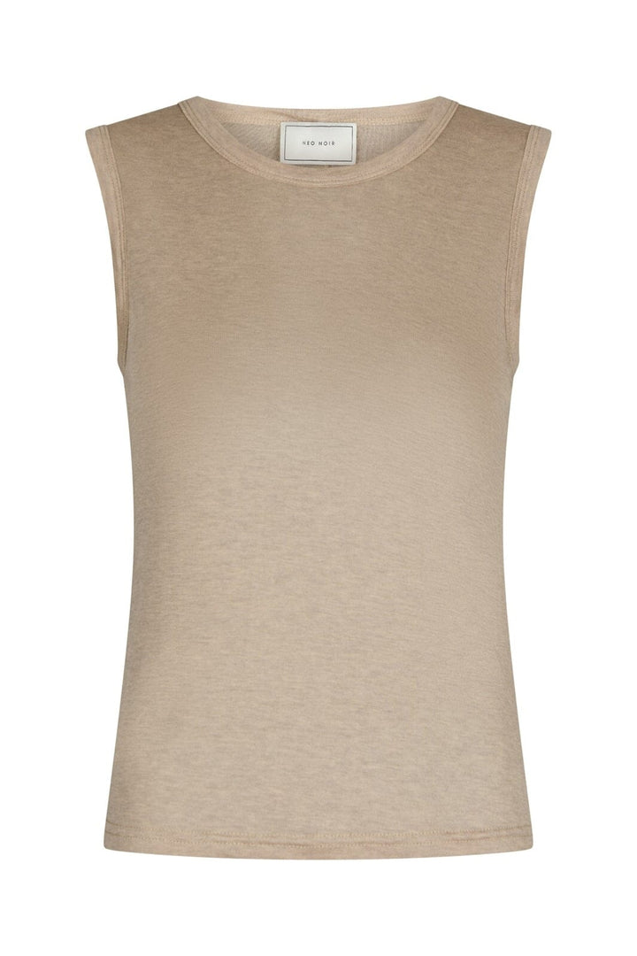 Neo Noir - Nimbi Fine Rib Top 167270 - 976 - Beige Melange