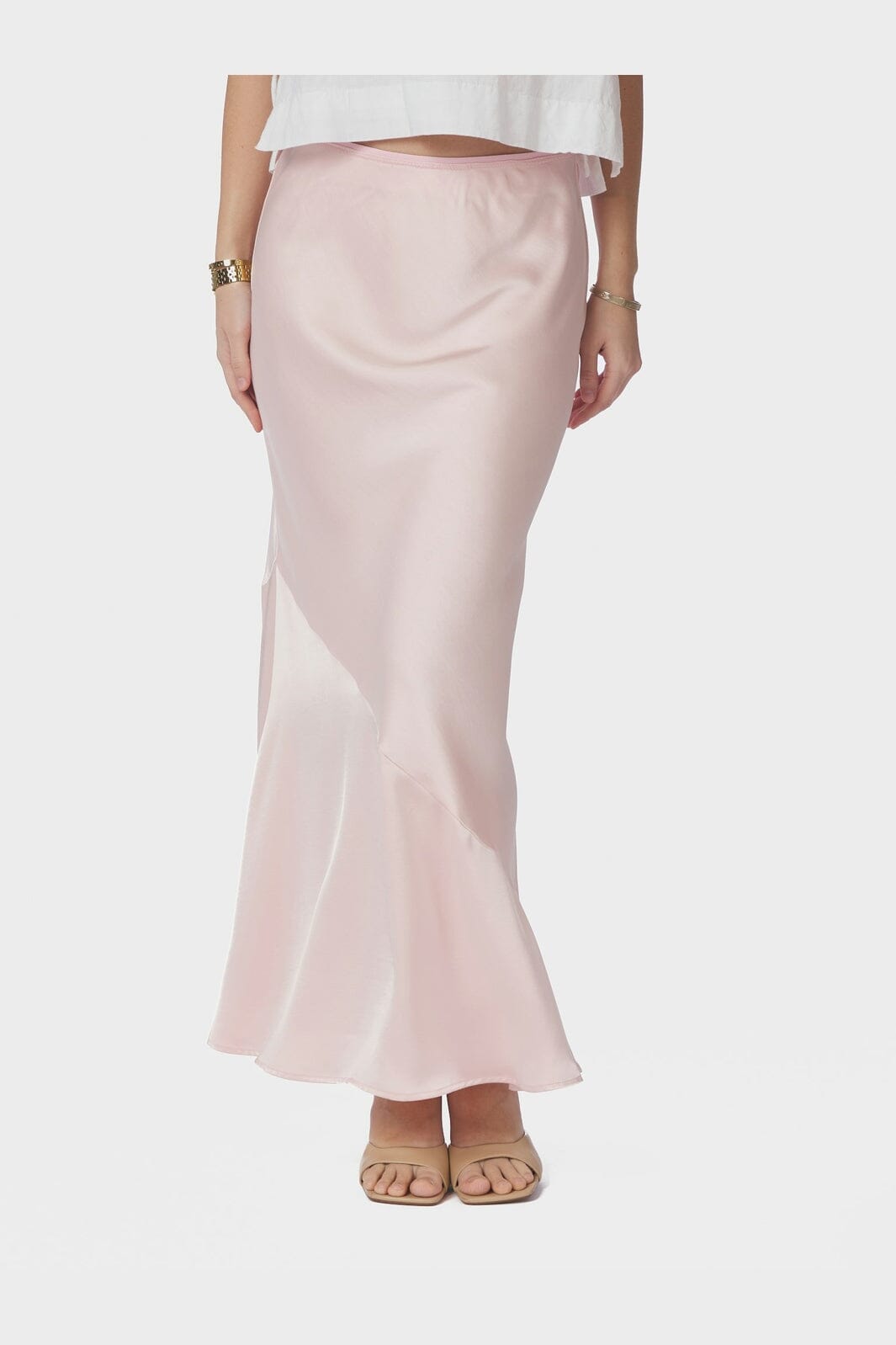 Neo Noir - Ninad Heavy Sateen Skirt 168523 - 754 - Light Pink