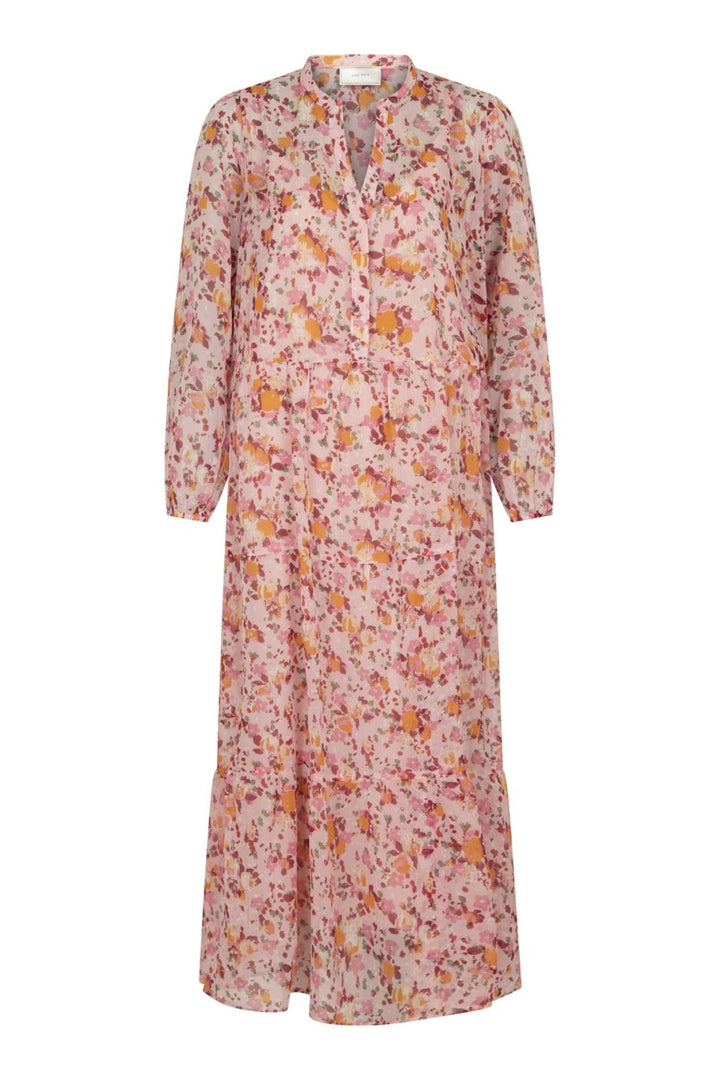 Neo Noir - Nobis Water Brush Dress - Pink Kjoler 