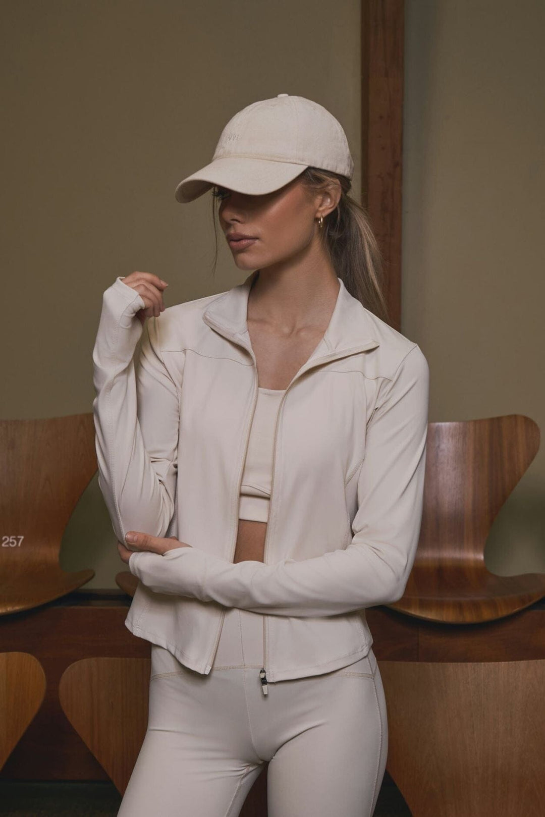 Neo Noir - Nolana Zip Blouse 167175 - 124 - Ivory Bluser 