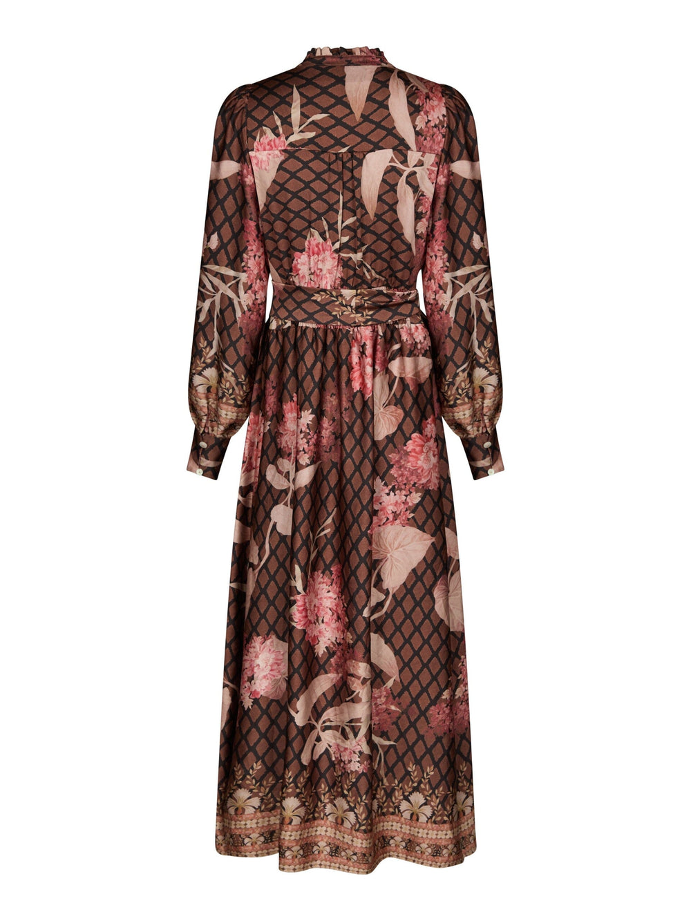 Neo Noir - Nova Botanical Border Dress 167258 - 100 - Black Kjoler 