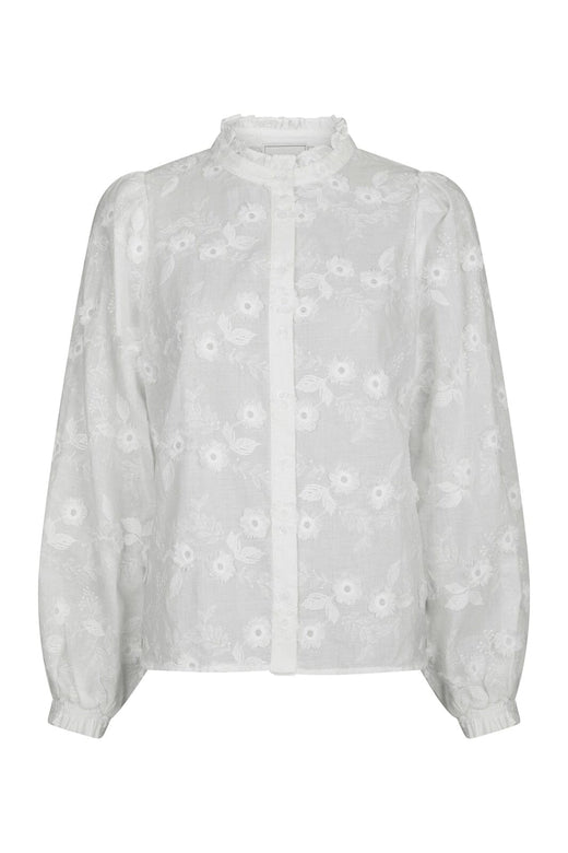 Neo Noir - Oda Deco Emb Shirt 166733 - 120 - White
