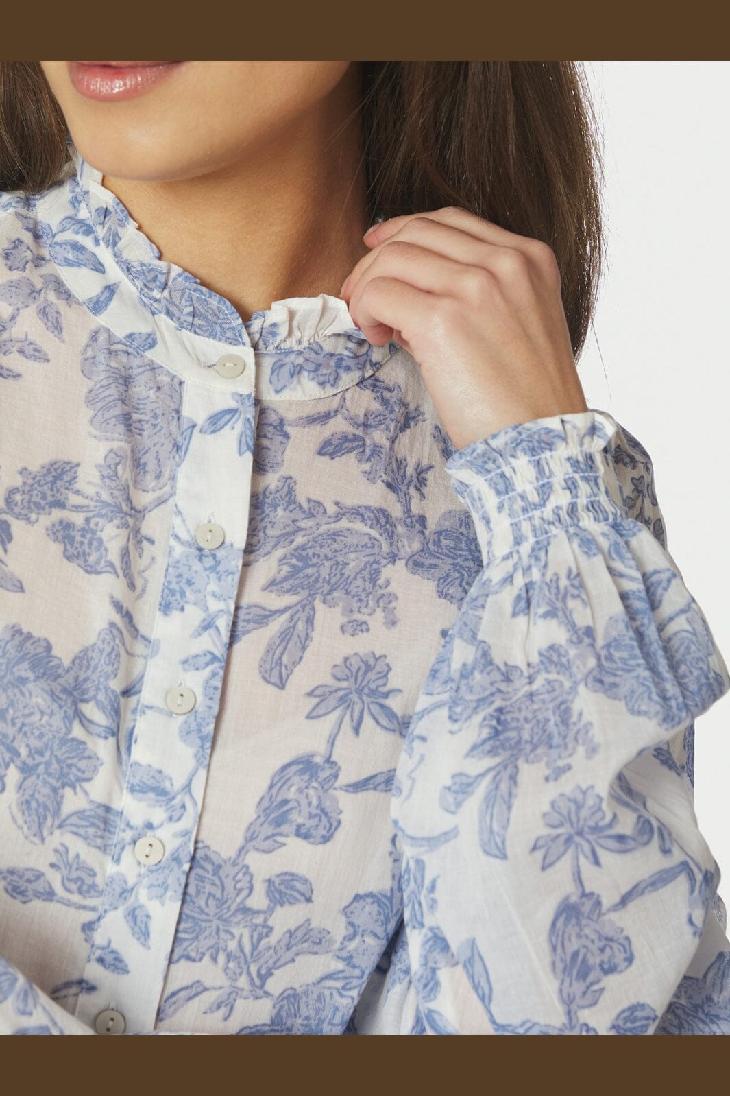 Neo Noir - Oda Flower Spring Shirt 168714 - 120 - White