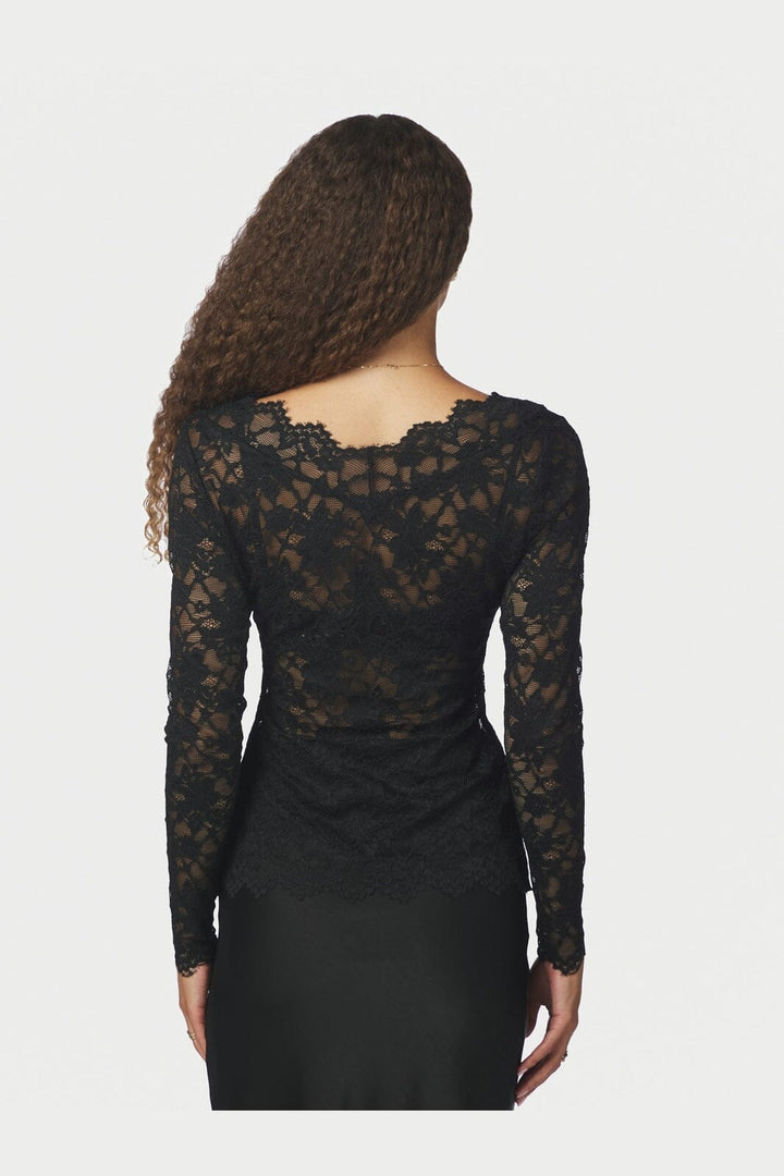 Neo Noir - Orlia Lace Blouse 171213 - 100 - Black