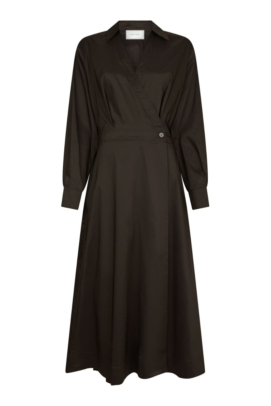 Neo Noir - Ottana Poplin Dress 168079 - 584 - Chocolate Brown Kjoler 