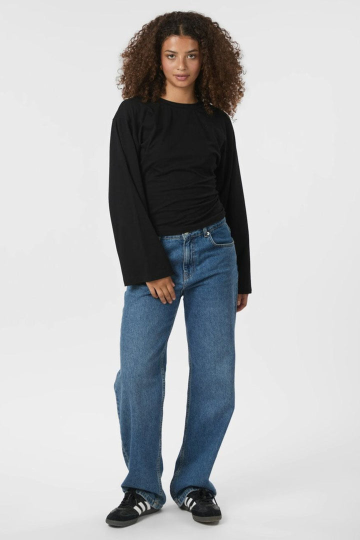 Neo Noir - Paska Boxy Long Tee 165973 - 100 - Black