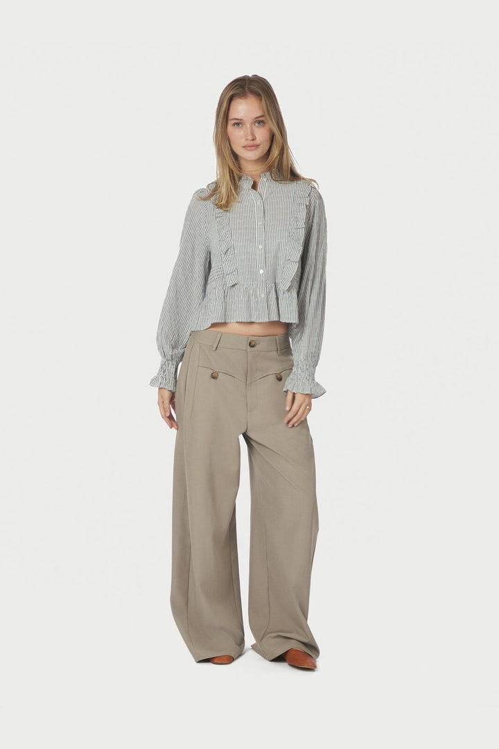 Neo Noir - Petrine Stripe Blouse 167993 - 140 - Blue