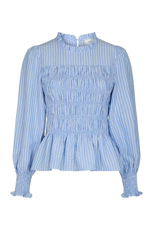 Neo Noir - Possa Twist Stripe Blouse 166412 - 145 - Light Blue