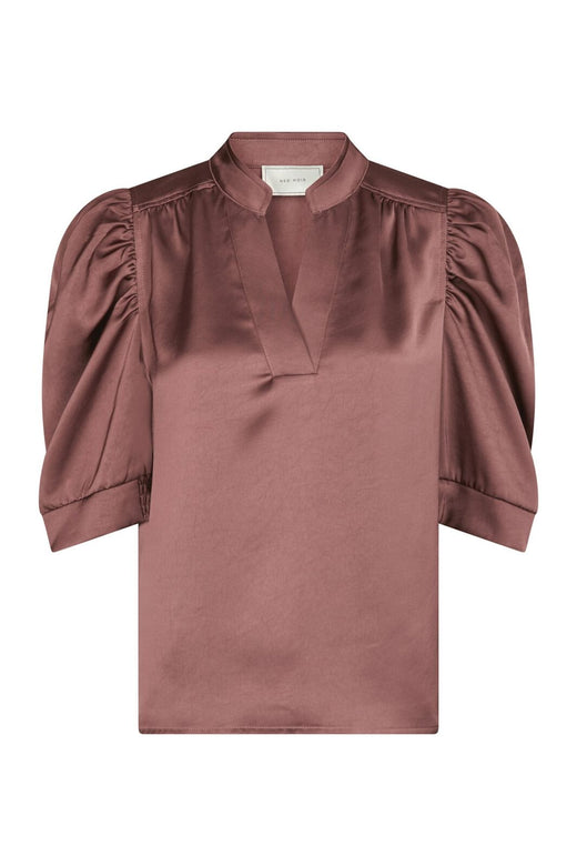 Neo Noir - Roella Heavy Sateen Blouse 162590 - 393 - Dark Rose