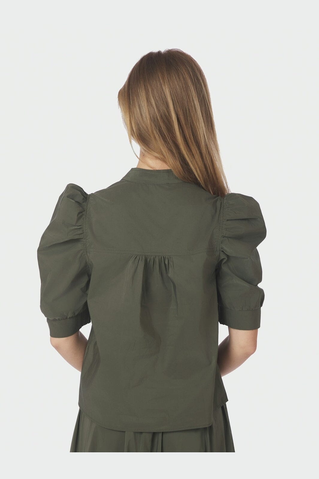 Neo Noir - Roella Poplin Blouse 164283 - 151 - Army