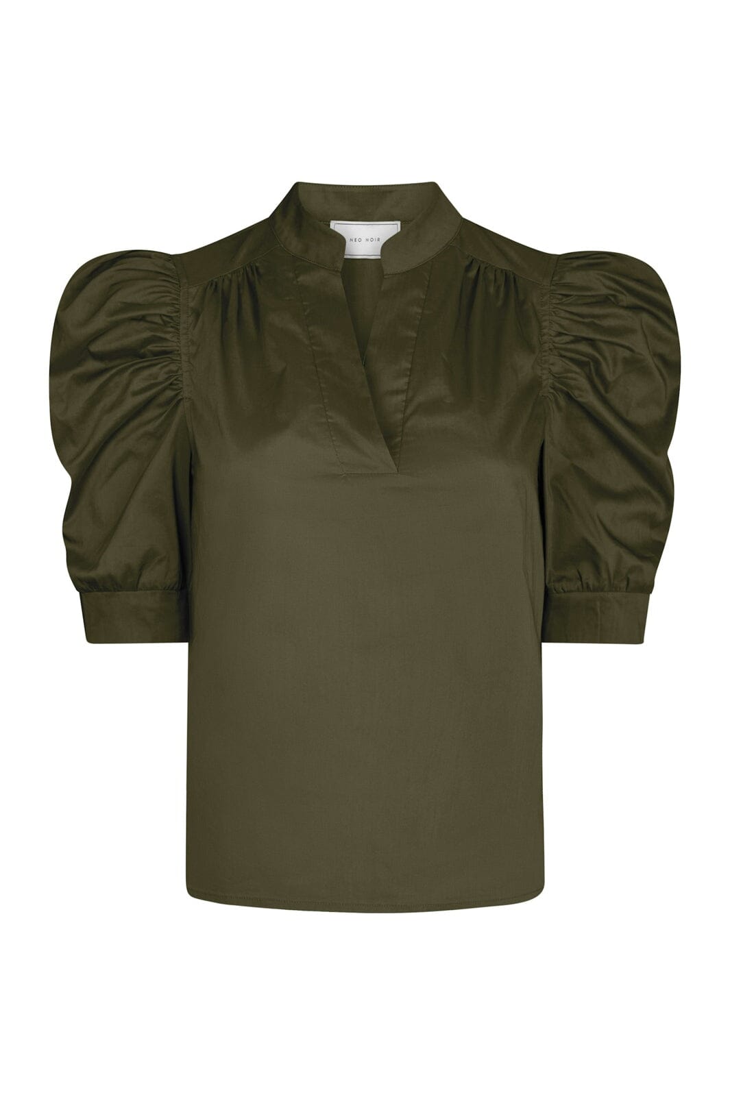Neo Noir - Roella Poplin Blouse 164283 - 151 - Army
