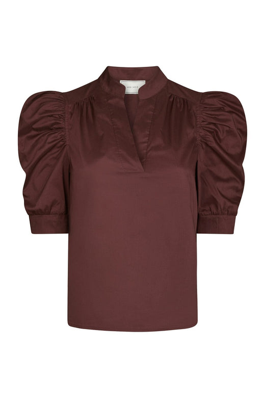 Neo Noir - Roella Poplin Blouse 164283 - 174 - Burgundy