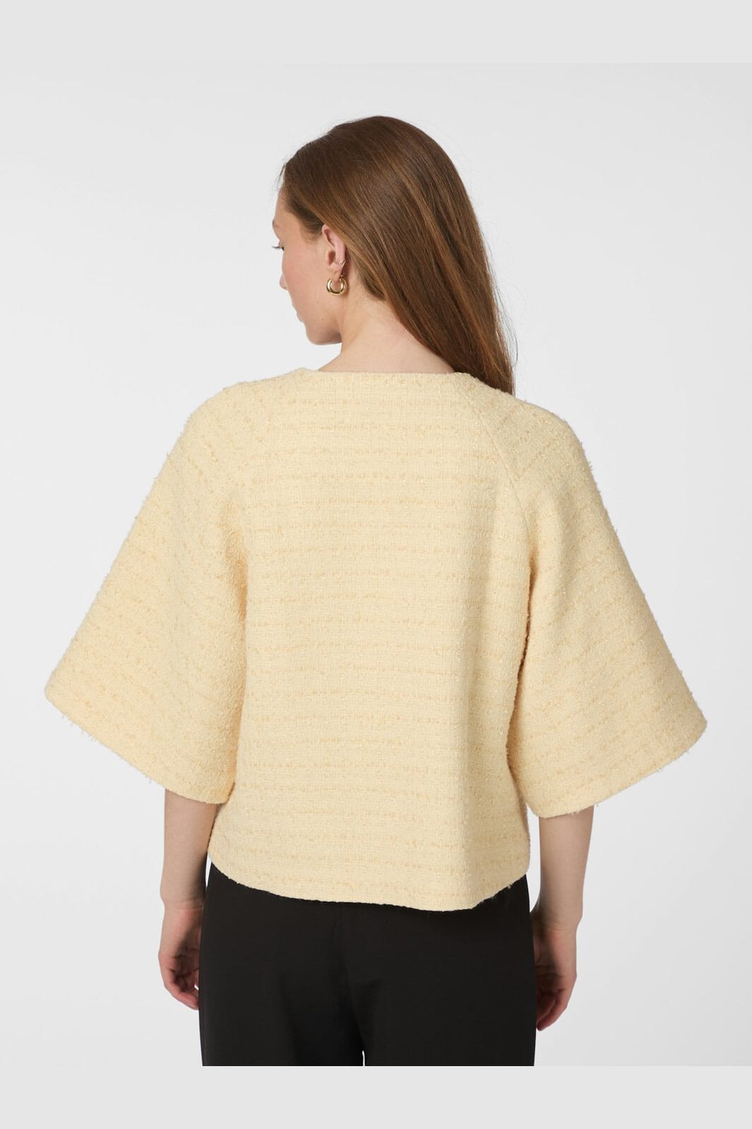 Neo Noir - Rosella Boucle Mini Jacket 166488 - 191 - Light Yellow