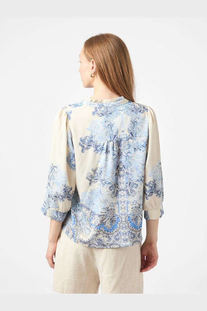 Neo Noir - Roselle Artist Paisley Blouse 165558 - 510 - Powder Blue