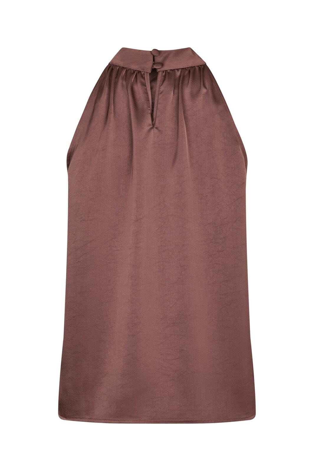 Neo Noir - Rosette Heavy Sateen Top 164817 - 393 - Dark Rose