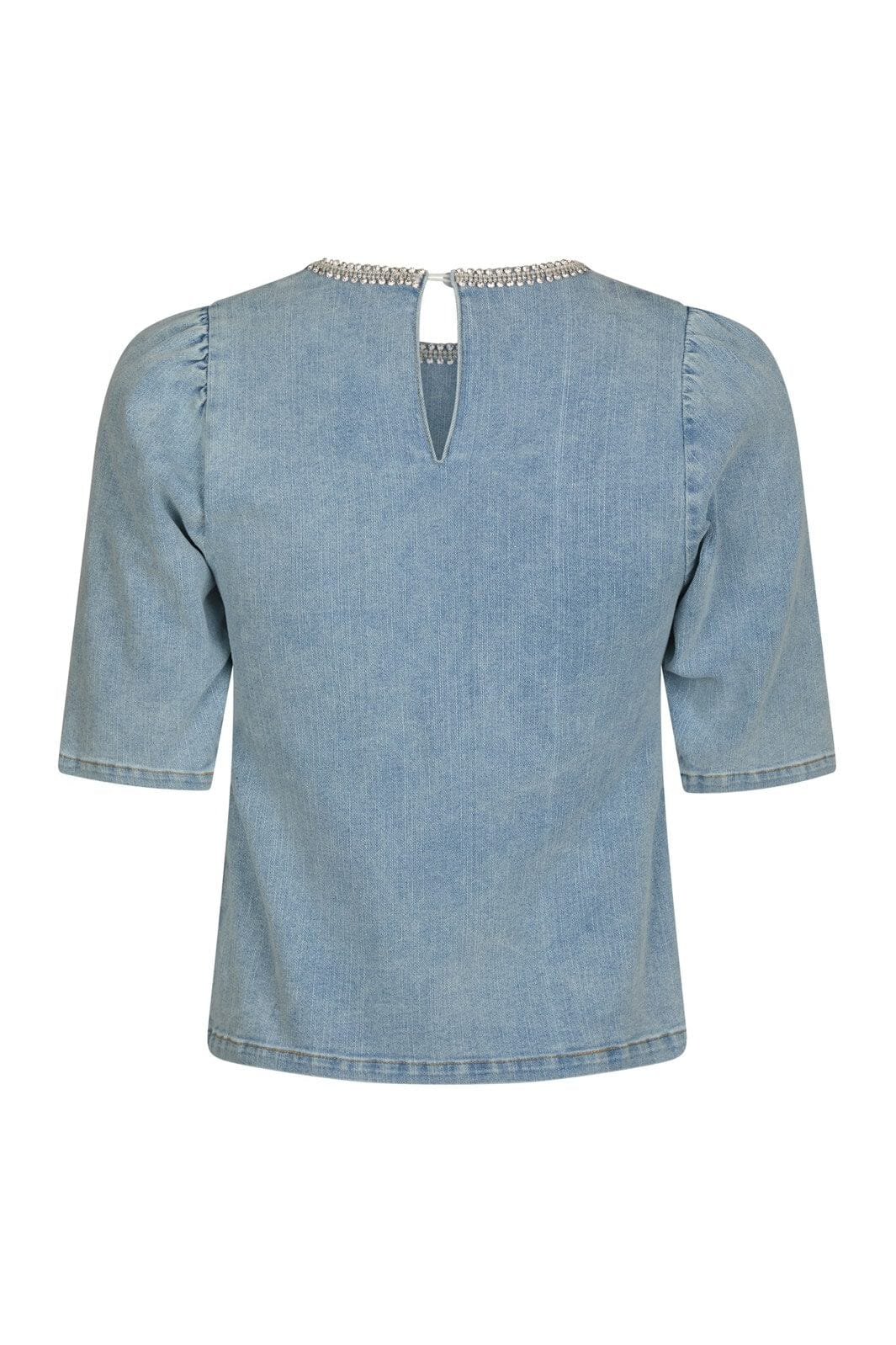 Neo Noir - Rosia Denim Emb Top 165734 - 145 - Light Blue