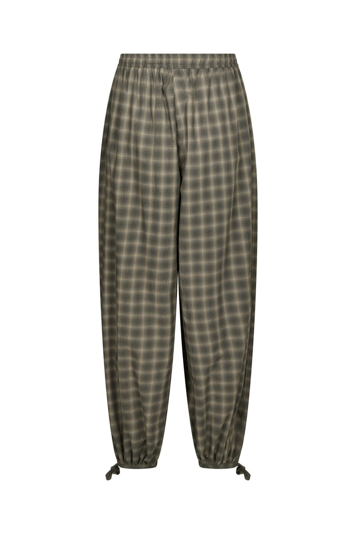 Neo Noir - Roxane Balloon Checked Pants 169630 - 157 - Dusty Army