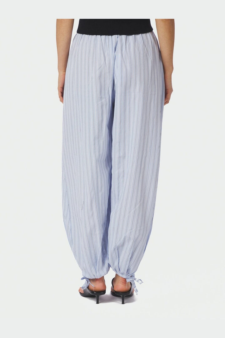 Neo Noir - Roxane Balloon Double Stripe Pants 168432 - 145 - Light Blue
