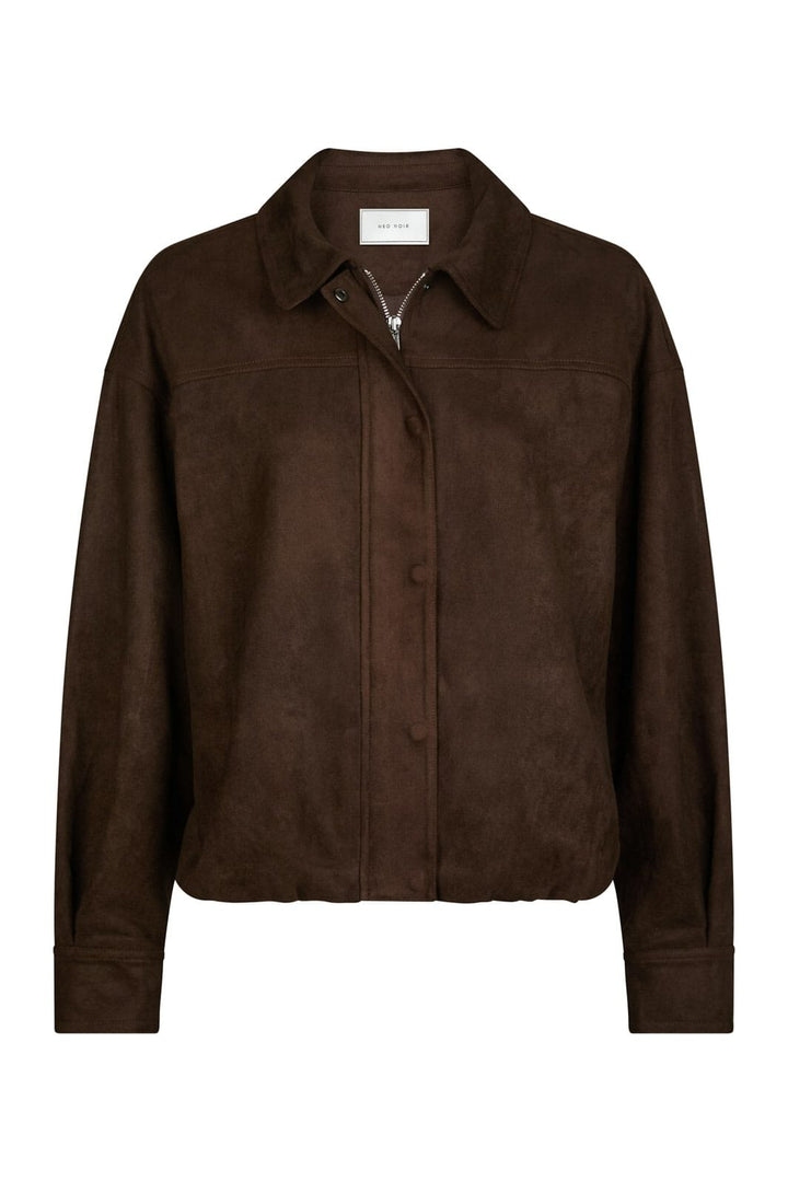 Neo Noir - Rubby Faux Suede Jacket 166554 - 676 - Dark Brown